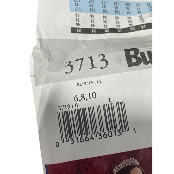 Butterick 3713 Pattern Queen Royal Elizabeth Sizes 6-10 Historical Costume UNCUT - Picture 2 of 6